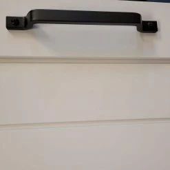 Pacific Entries Iron with Black Finish Sliding Barn Door Handle