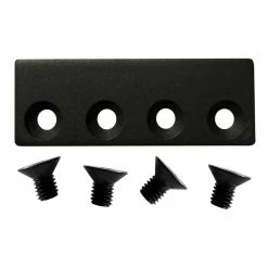 Pacific Entries Oil Rubbed Bronze Sliding Flat Rail Track Connector Barn Door Hardware