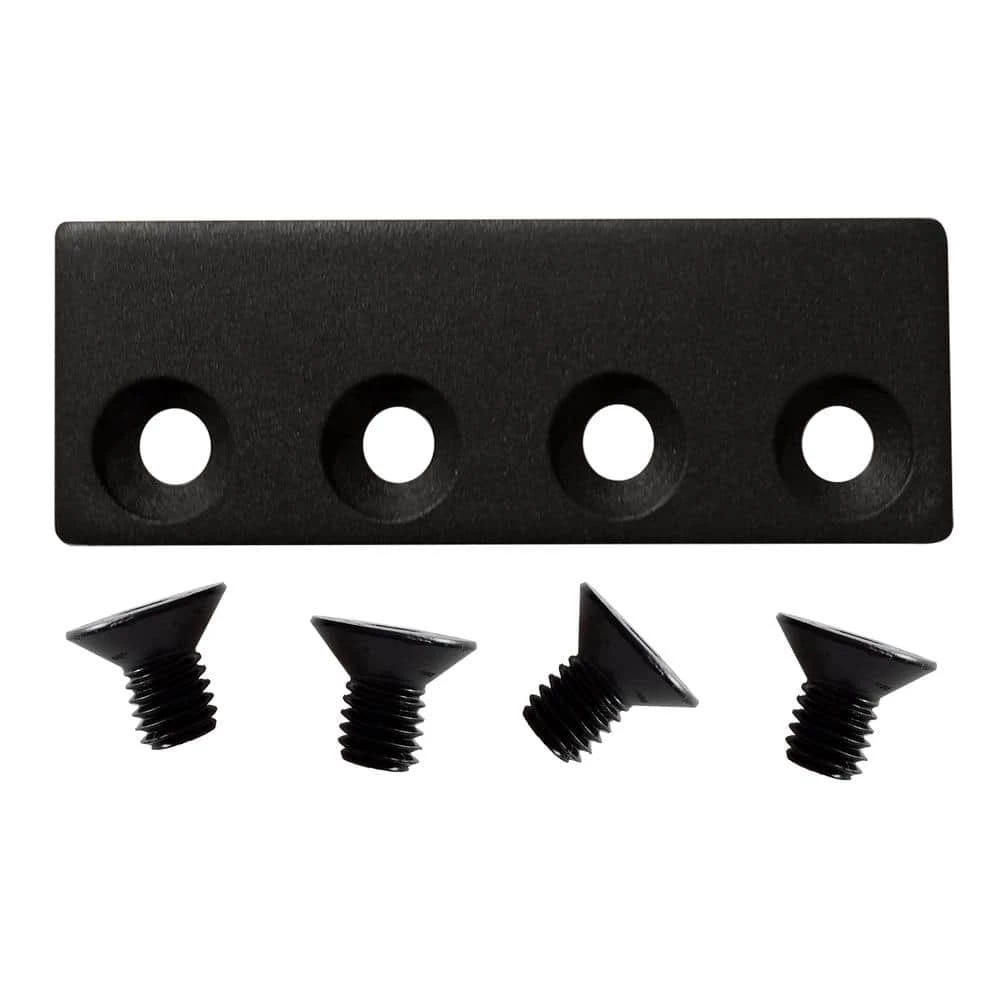 Pacific Entries Oil Rubbed Bronze Sliding Flat Rail Track Connector Barn Door Hardware