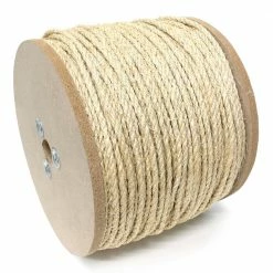 KingCord 3/8 in. x 600 ft. Sisal Twisted Rope 3-Strand, Natural