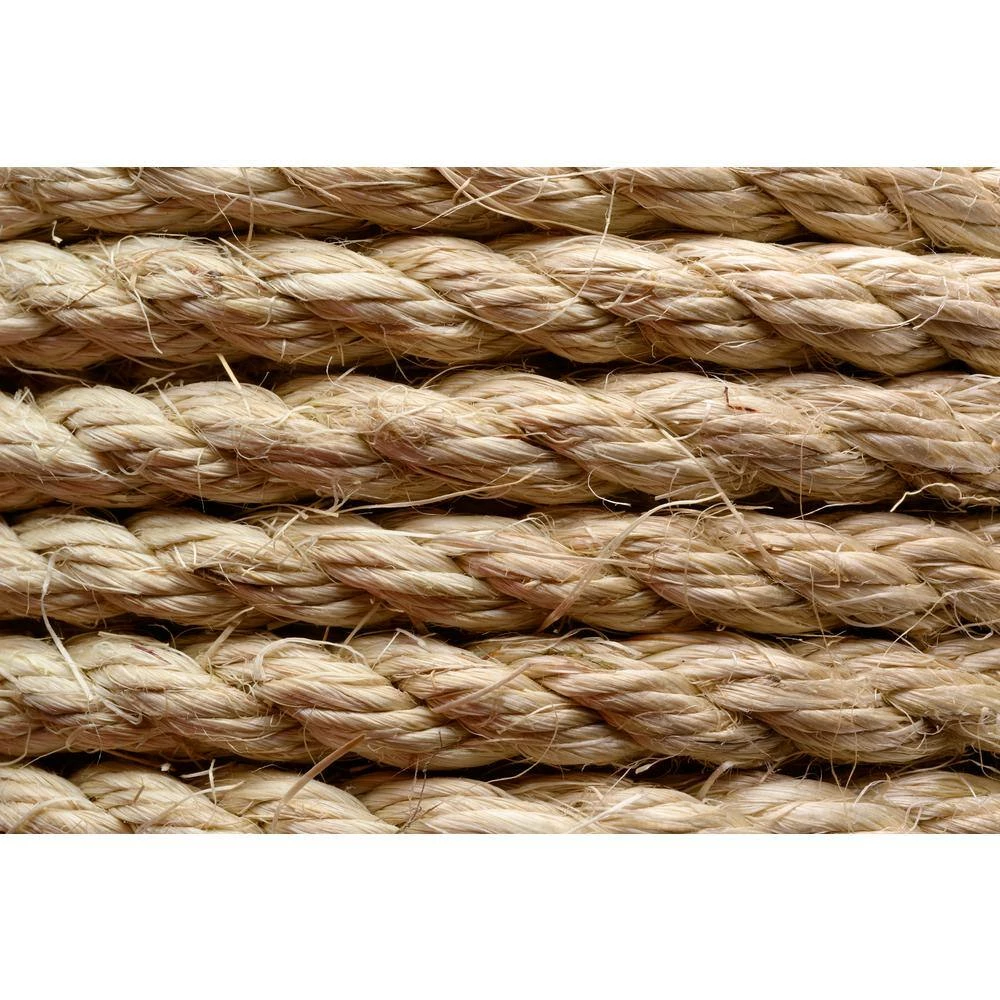 KingCord 1/2 in. x 300 ft. Sisal Twisted Rope 3-Strand, Natural - Image 2