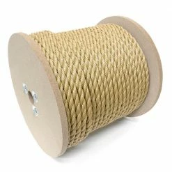 KingCord 1/2 in. x 300 ft. Polypropylene Twisted Rope 3-Strand, Brown/Unmanila