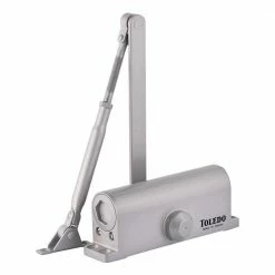 TOLEDO Gray Light-Duty Automatic Door Closer