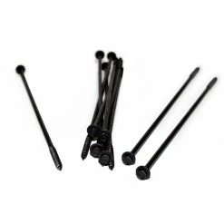 OWT Ornamental Wood Ties OWT (Ornamental Wood Ties) 1/4 in. x 12 in. Steel Self-Tapping Timber Screws (10-Pack)