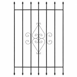Unique Home Designs 36 in. x 54 in. Su Casa Black 7-Bar Window Guard