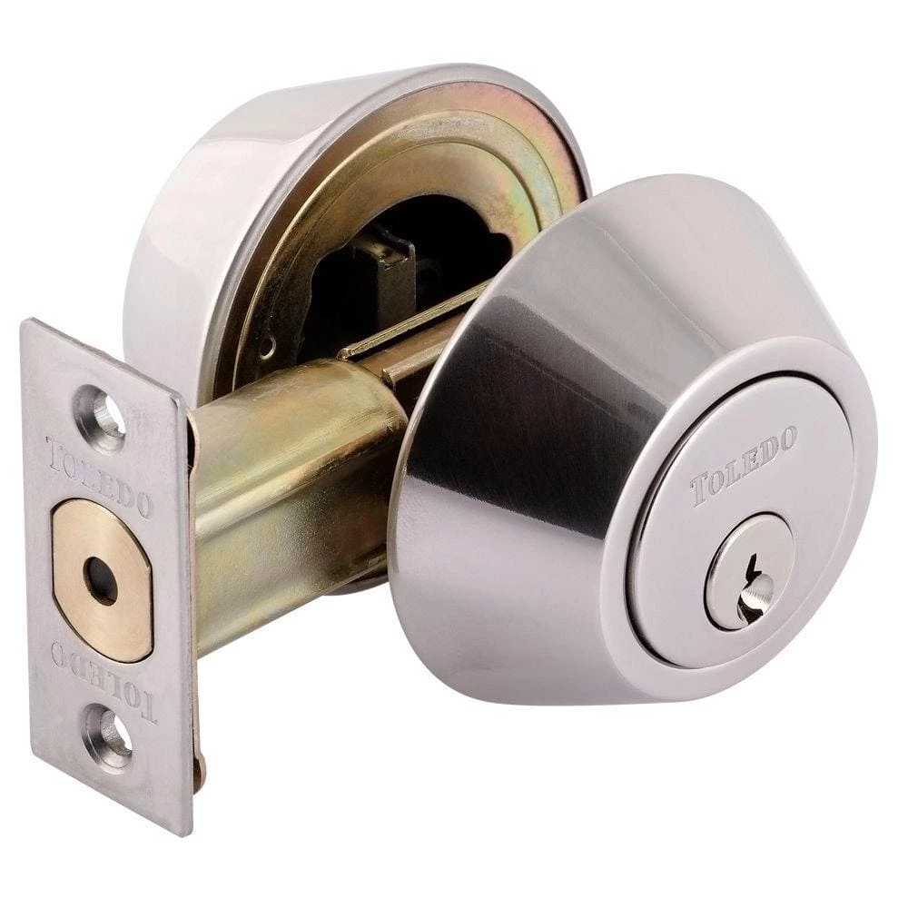 TOLEDO Polished Stainless Steel Double Cylinder Deadbolt