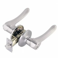 TOLEDO Leon Satin Nickel Plated Entry Door Handleset