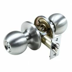 TOLEDO Avila Stainless Steel Keyed Entry Door Knob Lock Set
