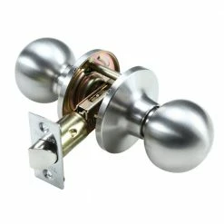 TOLEDO Avila Satin Stainless-Steel Passage Hall/Closet Lock Set
