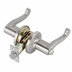 TOLEDO Platinum Series Zaragoza Stainless Steel Privacy Bed/Bath Grade 2 Door Handle Set