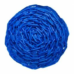 USW US Weight 2 in. x 100 ft. Blue Plastic Chain Featuring SunShield UV Protection