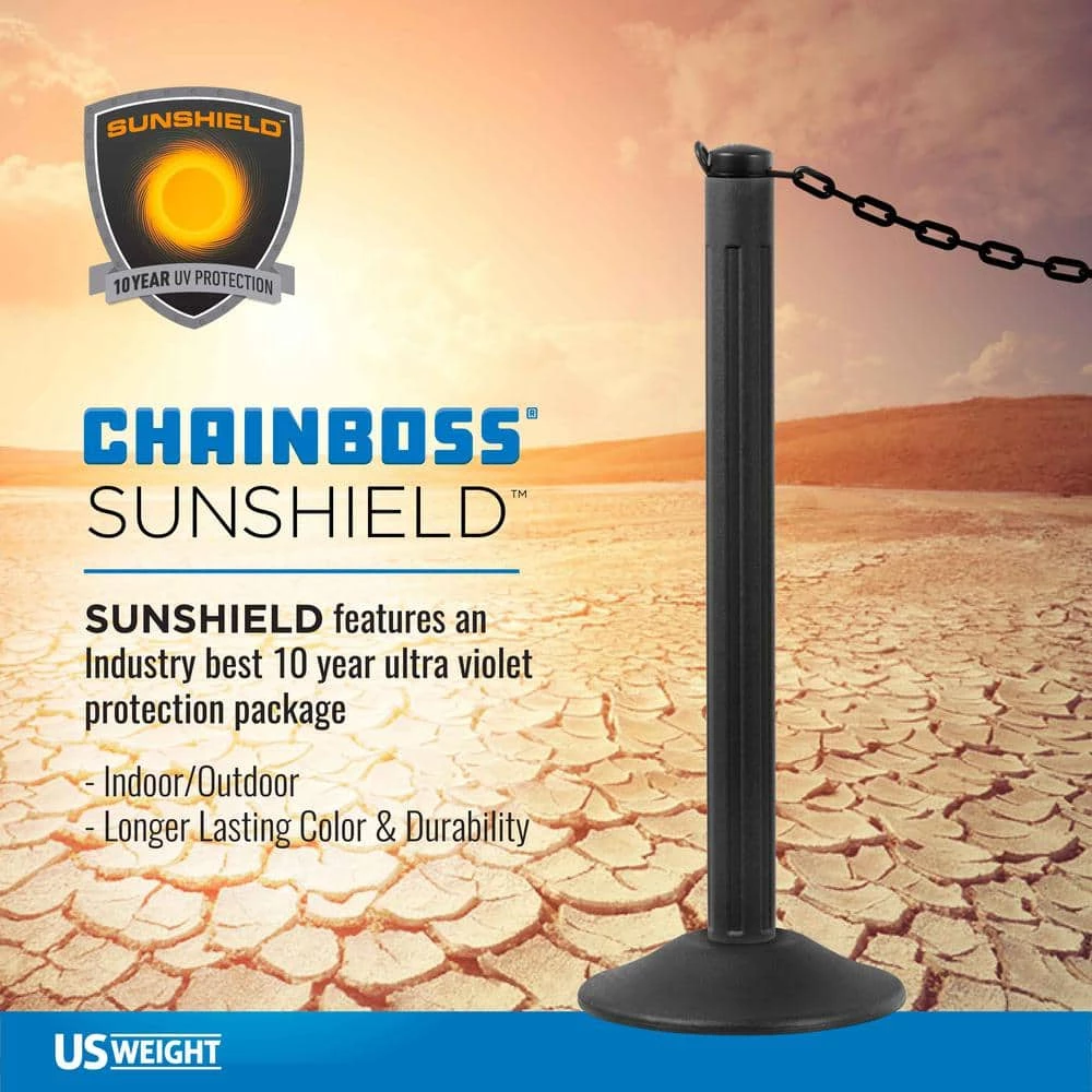 USW US Weight 2 in. x 500 ft. Yellow Plastic Chain Featuring SunShield UV Protection - Image 2