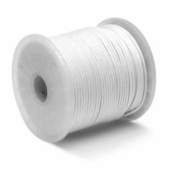 KingCord 5/32 in. x 400 ft. Nylon Paracord 550 Rope - Type III Mil-Spec 7-Strand Utility Survival Parachute Cord, White