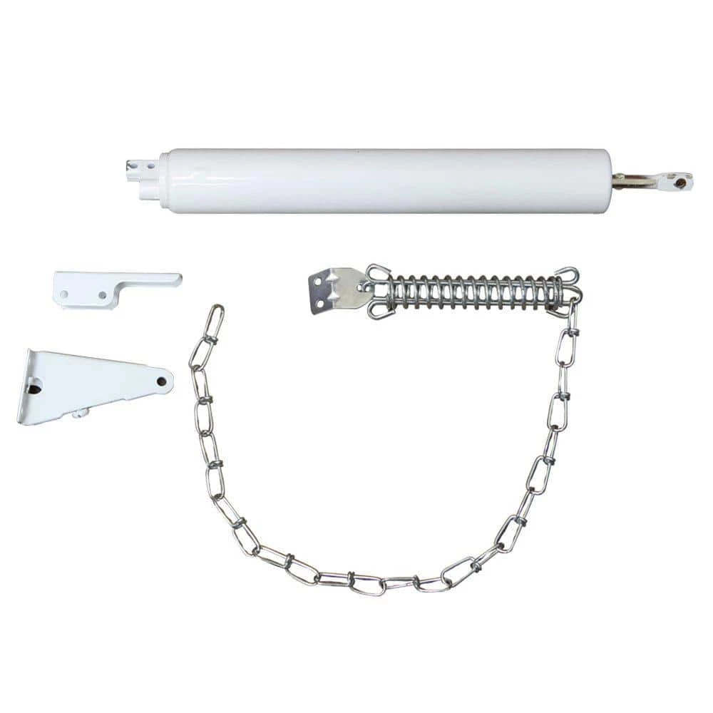 Unique Home Designs White Heavy Duty Door Closer and Windchain