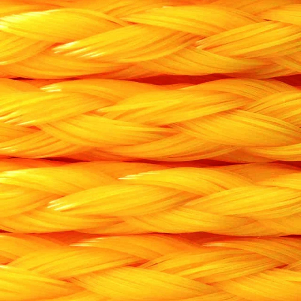 KingCord 5/16 in. x 600 ft. Polypropylene Hollow Core Braided Barrier Rope, Yellow - Image 2